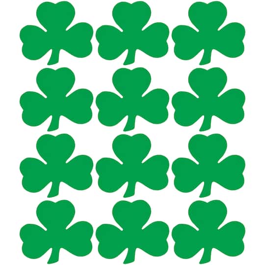 Beistle 9" Printed Shamrock Cutouts, 12ct.